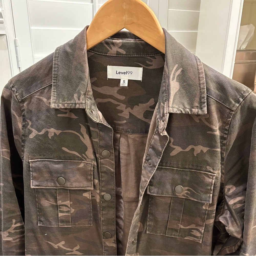 Evereve Level 99 Olive Camouflage Jacket